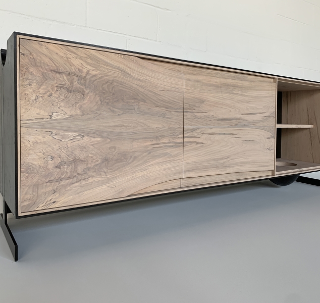 OUTSIDE IN Credenza with Metal Legs – 85″ Dresser by Patrick Weder