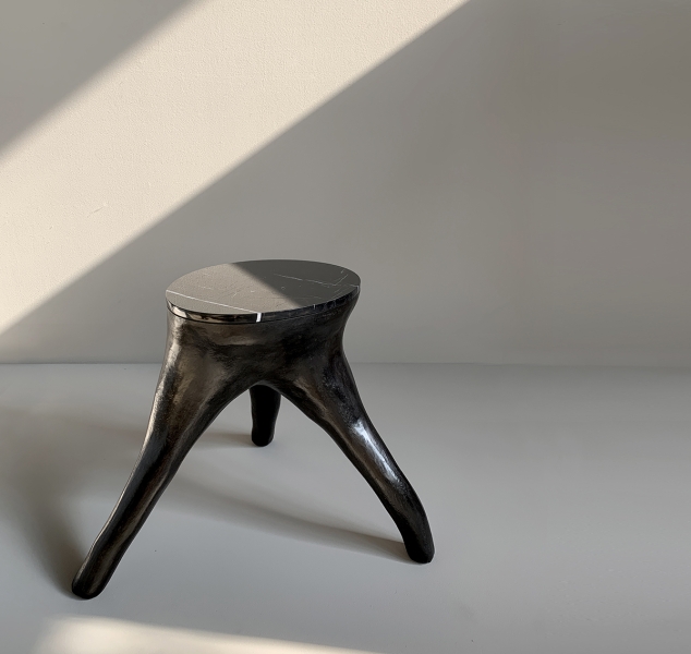 OUTSIDE IN Stool – Marble by Patrick Weder