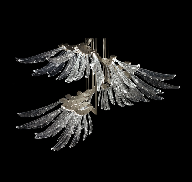 Angel Suspension Lamp by Barovier&Toso